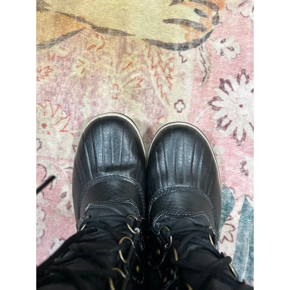 SOREL Tofino II Womens Black Waterproof Faux Fur Tall Winter‎ Snow Boots Size 11